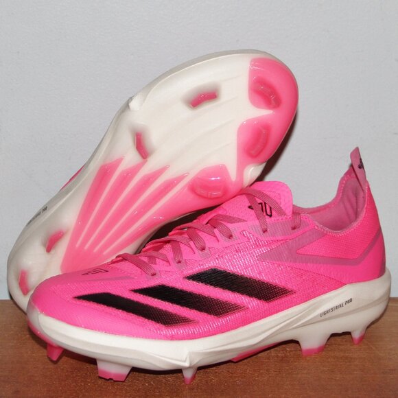 Adidas Adizero Electric+ TPU Baseball Cleats Mens 8.5 Pink Black
